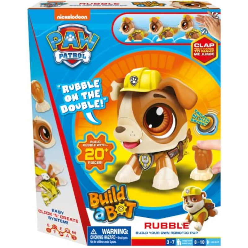 Goliath Build a Bot Paw Patrol Rubble - Build Your Own Robotic Pet - Ages 3-10, Small