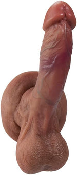 7" Realistic Silicone Dildo with Balls & Strong Suction Cup for Hands-Free Pleasure