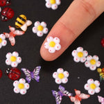 200 Pcs Mini Resin Ladybug, Butterfly & Bee Charms for Scrapbooking, Nail Art & DIY Crafts