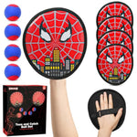Toss And Catch Ball Game For Kids, 4 Pcs Beach Outdoor Toys Set, Toddler Baseball Glove & Catch Ball Toy For Yard Beach Camping Birthday For 3 4 5 6 7 8-12 Year Old Boys Girls