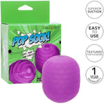 Pop Sock! Textured Male Masturbator For Men With Reversible Textured Stroker And Closed End Superior Suction Purple - Se-0936-05-3
