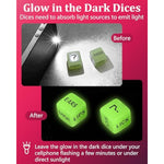 Sex Dice Game Sex Things For Couples Lover, Dice Glow In The Dark With Actions Body Parts, Couple Games Naughty Sexy Fun Intimate Set Perfect For Romantic Anniversary Date Night Bedroom, Black Sex Toy