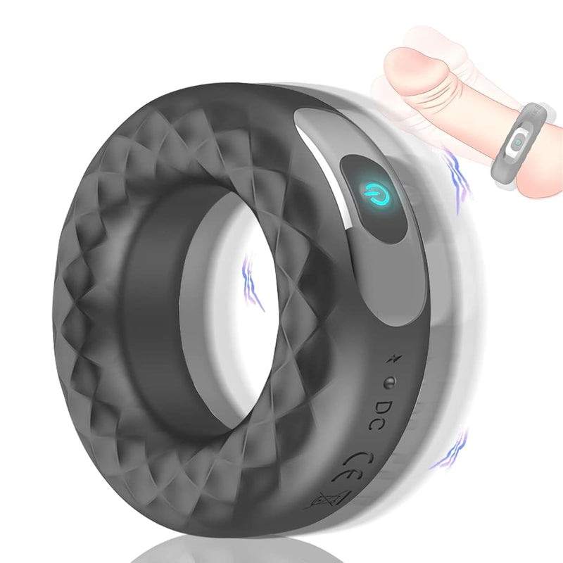 Cock Ring Vibrating Penis Rings Adult Male Sex Toy With 10 Vibration Modes Male Delayed Orgasm Toys For Men G Spot Vibrator Dildo Sex Toys & Games For Couples