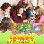Memory Board Games For Kids, Educational Learning Board Games, Memory Game For Boys And Girls Ages 6+, Fun Educational Toy For Travel Indoor Outdoor Classroom Family Games 2-4 Players