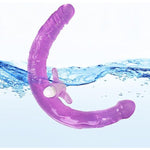 14 Inches Double Ended Dildo With Vibrator, Realistic Penis And Beads Vibrating Double Dong Adult Sex Toys For Women Lesbian Couple