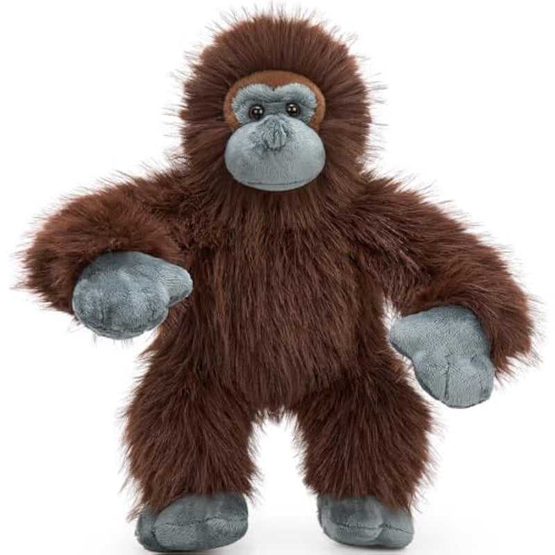 Gorilla Stuffed Animal, 18 Inch Gorilla Plush Toys For Kids, Soft Long Fur Orangutan Plush Companion Toy Gifts For Boys, Girls