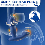 360° Rotating Prostate Anal Sex Toy For Male Masturbator & Female Clitoral Dildo Massage And Male Penis Vibrator Sex Toy For Men Masturbator,Male Masturbation Lasting Pleasure Endurance Sex Toy