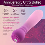 Anniversary Ultra Bullet Vibrator, 21 Modes, Charging Case
