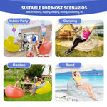 Inflatable Transparent Sofa Chair - Portable Lounge Couch And Bean Bag For Camping, Movie Nights, Parties, Kids' Rooms, Game Rooms, And Living Rooms 28.7X39.4X37.4In