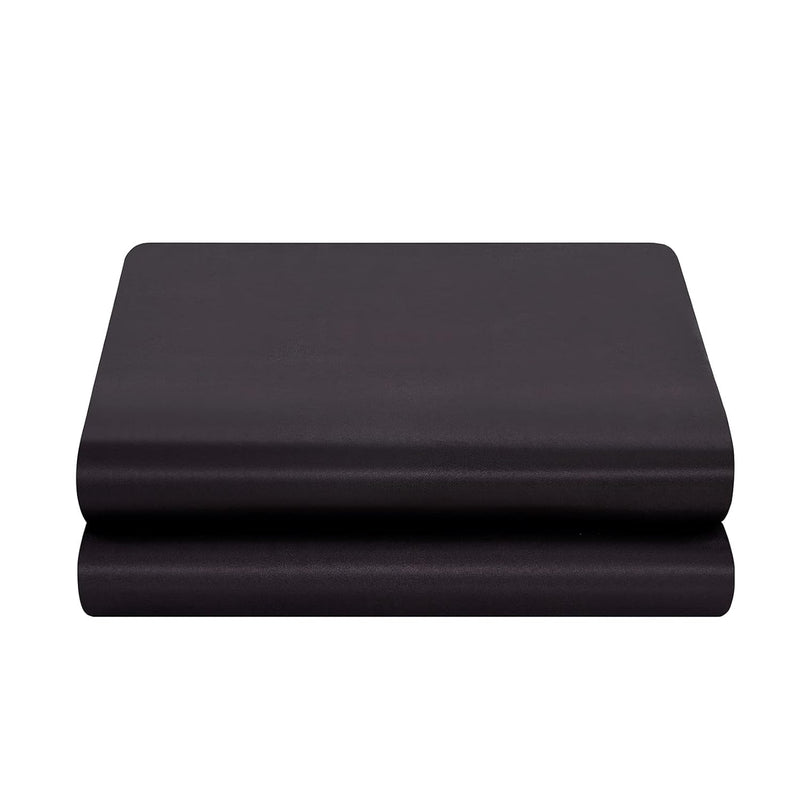 Satin Flat Sheet Only, Full Flat Sheet, 1 - Piece Black Top Sheet, Extra Soft