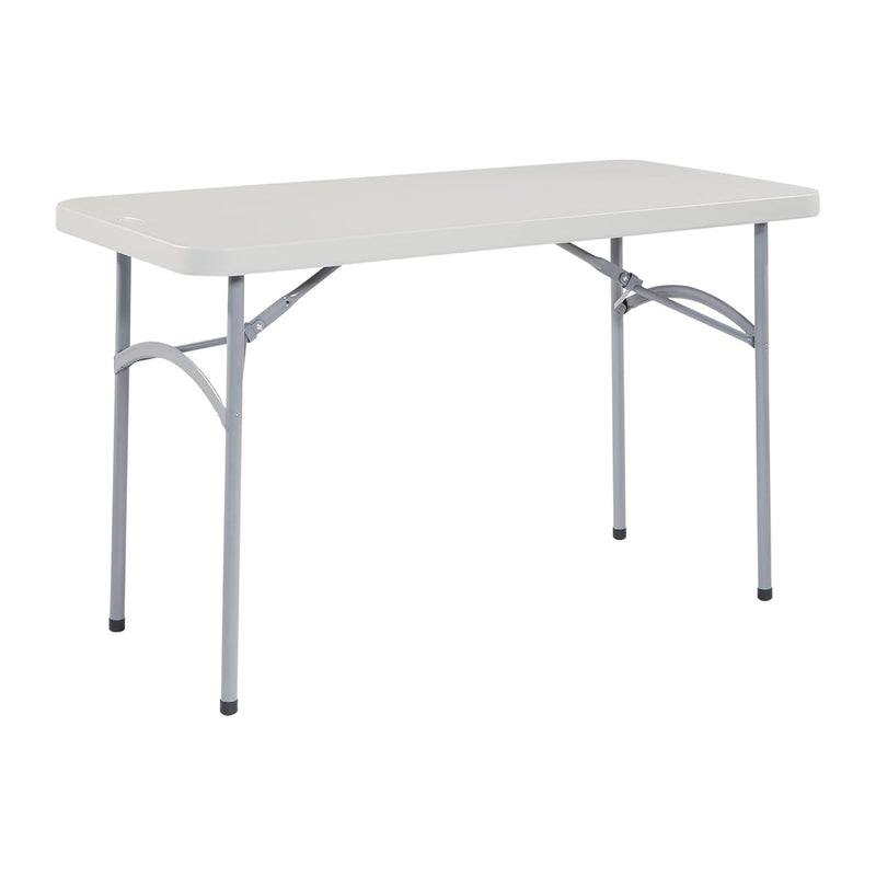 Resin Multipurpose Rectangle Folding Table For Indoor Or Outdoor Use, 4 Feet X