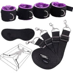 Bed Bondage Restraints Set For Couples Wrist And Ankle Strap Blindfold Bed Bdsm Set Restraints Handcuffs Ankle Restraints Sm Sex Toy For Beginners And Couples