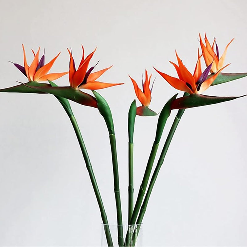 Artificial Flowers Bird Of Paradise Greenery Plants Indoor Outside Garland Hom