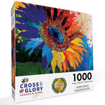 - Sunflower Kaleidoscope - 1000 Piece Jigsaw Puzzle For Adults | Colorful Flower Artwork | Challenging And Fun Activity | Great Gift For Garden Lovers