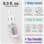 Water-Based Thick Creamy White Lube, Unscented 8.3 Fl. Oz Hypoallergenic Smooth Slippery Lubricant For Couples, Made In Usa, Package May Vary