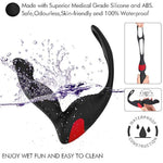 3-In-1 Remote Control Prostate Massager Vibrator With Penis Ring And Ball Loop, 9 Speeds Rechargeable Anal Sex Toy Waterproof G-Spot Vibrating Stimulator For Men Women Couple