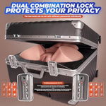 Discreet Sex Doll Male Masturbator With Luggage, 36Lb Realistic Skin Texture Female Big Ass & Pussy Adult Sex Toy With 2 Hole Deeper Vagina & Tight Anal, Torso Sex Dolls For Orgasm (Flesh)