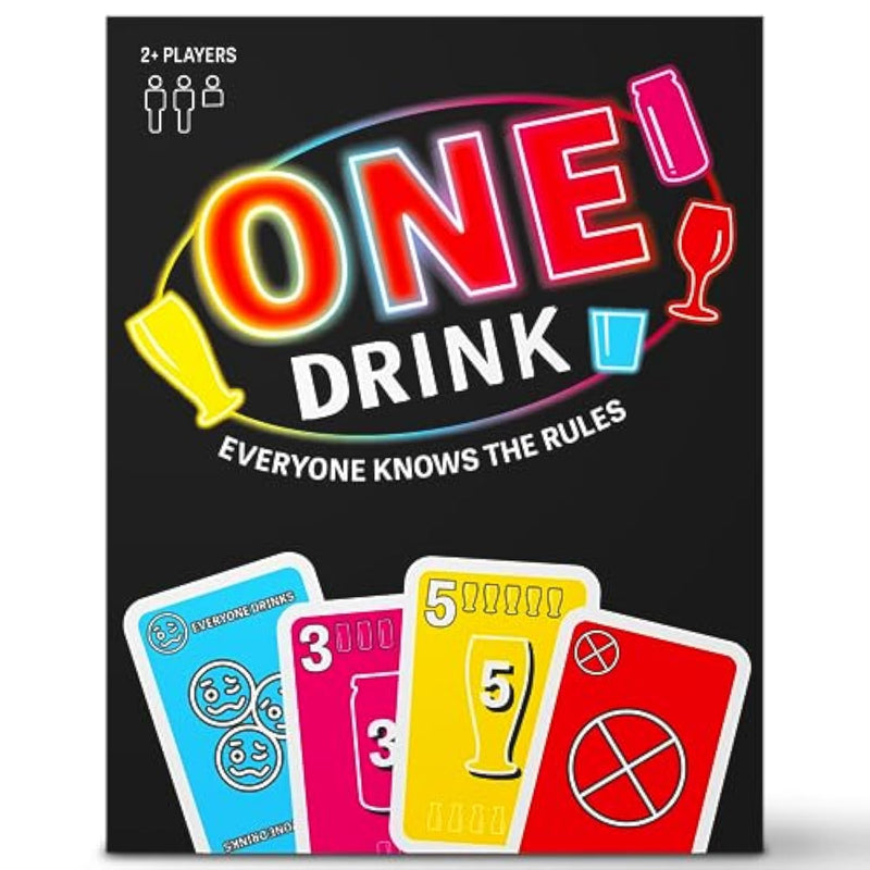 One Drink - Drinking Game For Parties - Fun And Easy Card Game For Game Nights