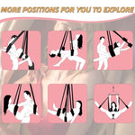 Luxury 3Rd Gen 180° Spinning Sex Swing – Ultra-Soft Fluffy Liner,Steel Triangle Support, 600 Lbs Capacity – Designed For Couples