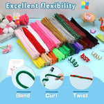 100Pcs Chenille Stems for Flowers Making, Red Pipe Cleaners Craft