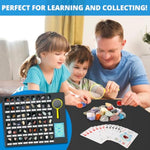 Rock Collection Starter Kit - 54 Pcs Assorted Gemstones, Crystals, Rocks & Minerals, With Learning Book & Id Cards, Earth Science Kit Toy, A Geology Gift For Kids & Adults Ages 8+