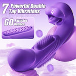 Vibrator Adult Sex Toys For Women – 4-In-1 Rose Sex Toy Thrusting Vibrators Dildo With 5 Licking Clitoral & 7 Flapping Modes, Clit Sucker, Tongue G-Spot Stimulator For Female Pleasure & Couple Games