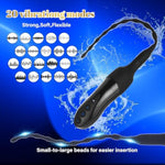 Vibrating Urethral Sounds Male Dilator Sex Toys - Male Masturbator Penis Plug With 20 Vibration Modes, Urethral Stretcher Usb Magnetic Charge Male Sex Toy Urethral Sounding Rods