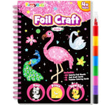 Foil Art Craft Kit for Kids, Princess, Mermaid & Unicorn DIY Stamping Activity
