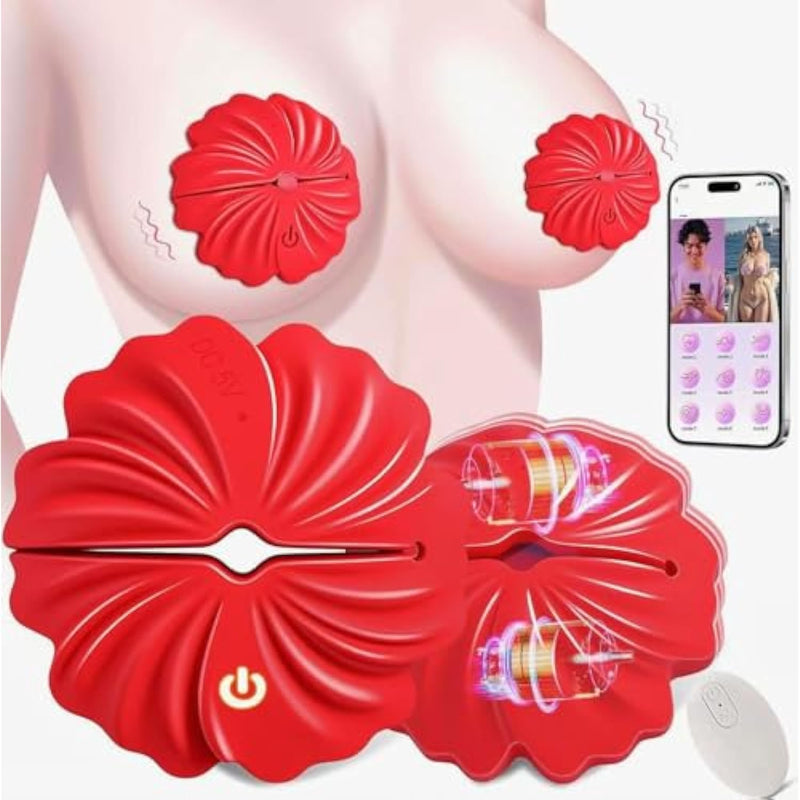 Nipple Toys Couples Sex Toys, Nipple Clamps Vibrator 9 Vibradores Remote Control Modes, Bdsm Adult Sex Toys & Games Wearable Clamps Vibrators, Couple Sex Toy Sexuales Tools For Womens Rose Sex Toy
