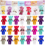 24 Pcs Valentines Gift Cards For Kids With Plush Bears Plush Toys Stuffed Animal Plush Toys For Kids Girls Boys Valentines Gifts Party Favors Classroom School Exchange Prize