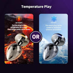 Butt Plug Set Adult Toys - Metal Anal Plug Trainer Couples Sex Toy For Men Women Anal Stimulator Prostate Massage Masturbation Plugs Adult Butt Beginner Kit, 3Pcs