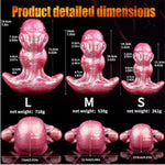 Silicone Monster Dildo For Men And Women Wearable Strap-On Anal Dildo Huge Harness Anal Plug For Anal Dilation Sm Adult Sex Toys (L)