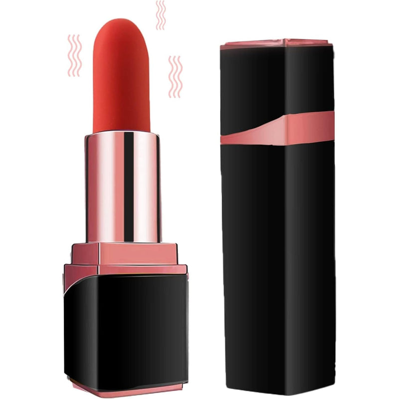 Bullet Lipstick G Spot Vibrator - Lipstick Shaped Tip With 10 Vibration Modes Discreet Pocket Womens Clitoral Vibrator For Her, Rechargeable Soft Powerful Vibrating Adult Sex Toys & Games Anal Plug