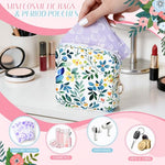5.3'' Period Pouches for Teen Girls, Canvas Period Bag-Beige H9294