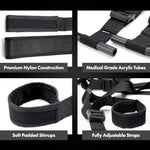 Sir Richard's Hanging Door Swing - Comfortable for Bondage, BDSM Play, Max 300lbs, Easy to Install & Detach | Achieve Unique Positions Enhancing Sexual Play Handcuffs Leg Restraints Spreader