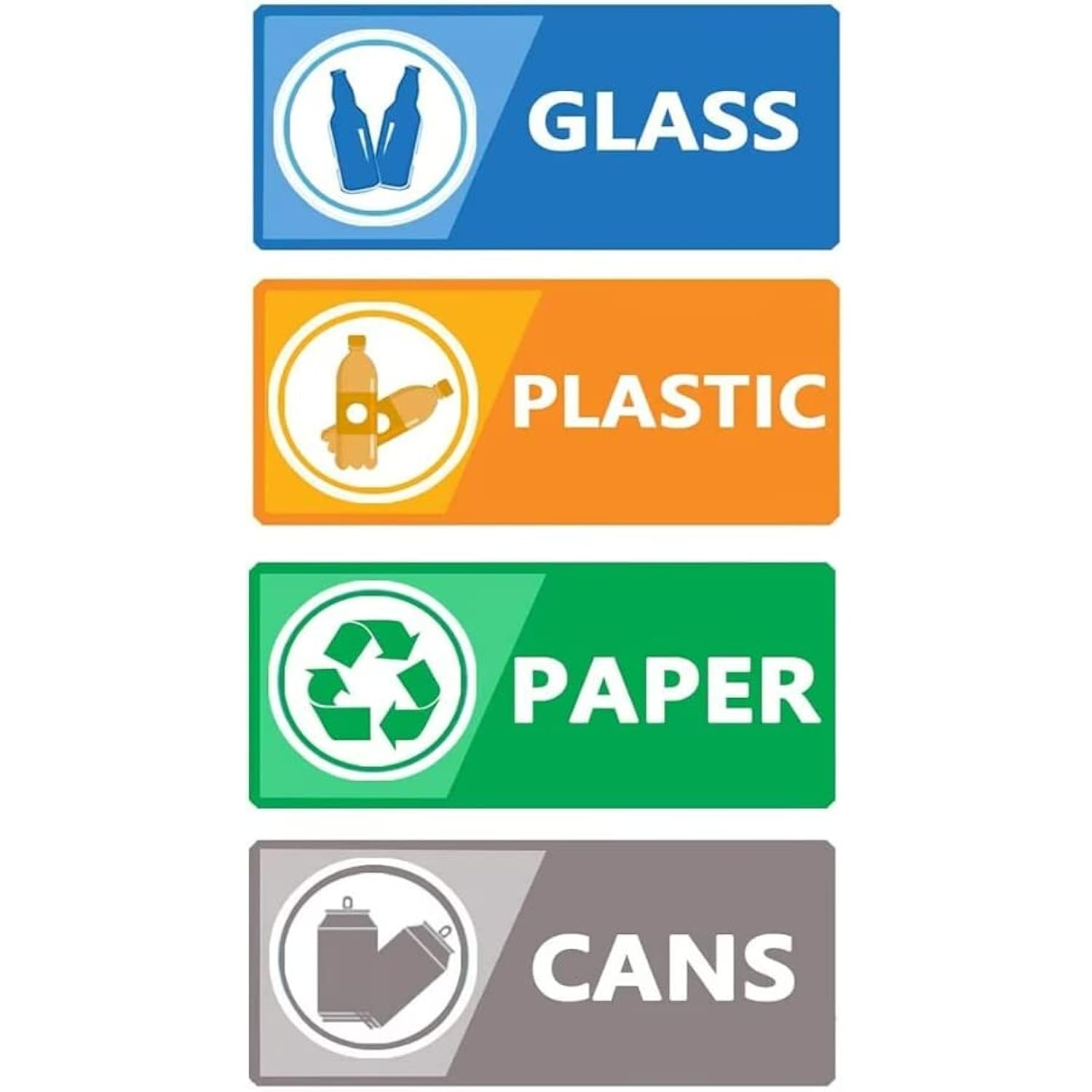 Recycle Label Decal For Trash Can,Trash Sorting Recycling Sticker Sign ...