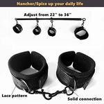 Spreader Bar Toys Bondage Sex Furniture Restraints with Handcuffs 22-36inch [Clips Upgraded]