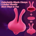 Nipple Vibrator Women Sex Toys, Vibrating Tits Clamps Female Sex Toys Powerful Vibration Modes, Boobs Massager Nipples Stimulation Adult Sex Toys For Woman Pleasure Couples