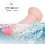 Mini Thin 5.3 Inches Realistic With Strong Suction Cup Dildo For Beginners, Anal Dildos Lifelike Fake Penis For Women/Men/Gay, Adult Sex Toys For G Spot Stimulator Anal Plug Training Sets (Flesh)