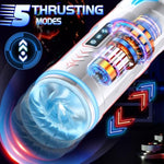 Automatic Male Masturbators Sex Toys Men - Male Sex Toy Stroke Pocket Pussy With 5 Thrusting & 5 Vibrating Modes, Male Masturbator Penis Vibrator Blowjob Machine Adult Sex Toys For Men Couple