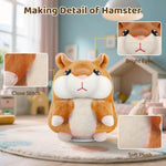 Kids Toddler Toys For Ages 2-4, Talking Hamster Repeats What You Say, Interactive Plush Repeating Toy For 2 3 4 5 6 8 Year Old Boy Girl Birthday Gift (Brown)