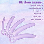 5 Size Silicone Pelvic Floor Muscle Dilator Exerciser, Purple