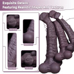 Realistic Horse-Inspired Dildo - Lifelike Texture & Design, Body-Safe Silicone, Suction Cup Base For Hands-Free Fun - Adult Toy For Pleasure & Exploration(X-Small) Brown