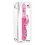 Eve'S First Thruster Rabbit Dildo With Thrusting Shaft, 5.5", Pink