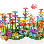 138 Pcs Flower Garden Building Toys For Girls Toys, Educational Stem Toy And Preschool Garden Play Set For Toddlers 3 4 5 6 7 8 Year Old Kids Boys Girls, Flower Stacking Toys For Kids Age 3-6