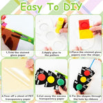 36 Sets Bible Traffic Light Suncatcher Craft Kit for Sunday School, Ages 4-12