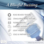 Hummingbird Magic Wand Attachment – Dual-Sided Textured Sleeve For Men & Women, Vibrating Massager Accessory, 3.25" X 1.25.