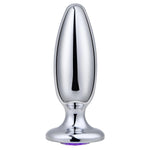 Metal Long Anal Plug Luxury Jeweled Tapered Butt Plug For Personal Masturbation Anal Training Sex Toy For Men Women