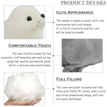 2Pcs 9" Seal Plush Stuffed Animal Cute Seal Toy Pillow Kawaii Doll Gifts For Kids