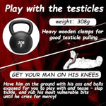 Cbt Testicle Clamp Bondage Gear & Accessories Ankle Cuffs Chastity Belt For Men Punish Toys Cock Flail Wooden Clip Extreme Bdsm Heavy Scrotum Clamps